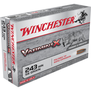 chester X243P Varmint X 243 58 GR Poly Tip 20 Rounds Ammo