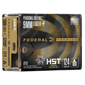Federal P9HST3S Premium Personal Defense 9mmLuger P 124gr HST Jacketed Hollow Point 20 Per Box/10 Case eral P9HST3S Premium Personal Defense 9mmLuger P 124gr HST Jacketed Hollow Point 20 Per Box/10 Case Ammo