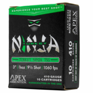x Ammunition Turkey Ninja Series .410 Bore 3 7/8 Oz 10 Rounds Ammo