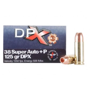 -Bon 38 Super Auto P 125gr DPX 20 Rounds Ammo