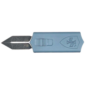 Templar Knives Templar Knife SMCAGB121 Sentinel Money Clip 1.88" OTF Dagger Plain Black Oxide Stonewashed Powder Coated D2 Steel Blade, 3.41" Blue Anodized Aluminum Handle - $199.99 at Sportsman Fulfillment