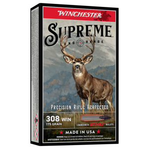 Winchester Supreme Long Range .308 Winchester 175 Grain 20 Rounds chester Supreme Long Range .308 Winchester 175 Grain 20 Rounds Ammo