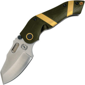 Sniper Bladeworks Sniper Bladeworks Folding DMF Framelock OD Satin 3.63" - $390.00 at Sportsman Fulfillment