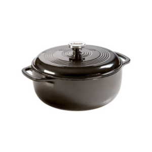 Lodge Essential Enamel 6-Quart Dutch Oven Midnight Chrome