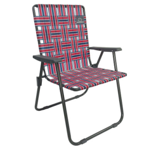 Caddis Mountain Summit Gear Retro Webbed Camp Chair Red/Blue - $69.99 at Sportsman Fulfillment