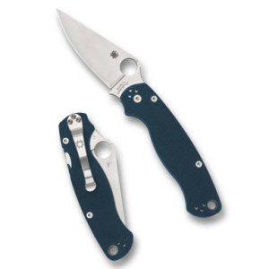 Spyderco Para Military 2 Folding Knife CPM SPY27 Cobalt Blue G-10