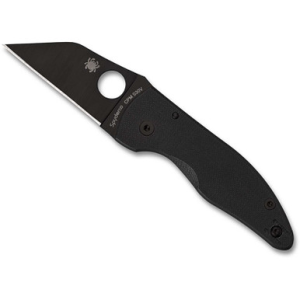 Spyderco MicroJimbo 2.45in S30V DLC Folding Knife Black G-10