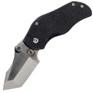 Sniper Bladeworks Sniper Bladeworks AP Tanto Folding Knife 2.29in S35VN Black/Satin - $165.00 at Sportsman Fulfillment