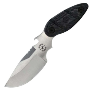Sniper Bladeworks Sniper Bladeworks Skinner 4.3" Fixed Blade Black Micarta/Satin - $115.00 at Sportsman Fulfillment