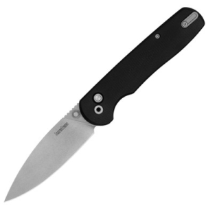 Kershaw Kershaw Remnant Button Lock Folding Knife 3.25 in D2 Black Micarta - $74.99 at Sportsman Fulfillment