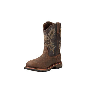 Ariat Men's Workhog Wide Square Composite Toe Work Boot Bruin Brown