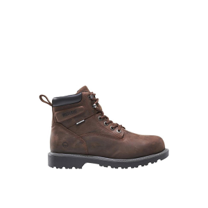 Wolverine Men's Floorhand 6" Waterproof Steel Toe-M Work Boot Dark Brown