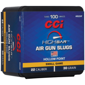 Cci CCI ARS22HP High Bar Air Gun Slug 22Cal 30gr Hollow Point 100 Per Box/5 Case - $16.99 at Sportsman Fulfillment