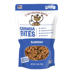 Crazy Monkey Baking Crazy Monkey Baking Blueberry Granola Bites 7.5 oz - $4.99 at Sportsman Fulfillment