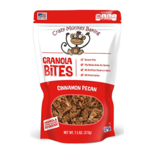 Crazy Monkey Baking Crazy Monkey Baking Cinnamon Pecan Granola Bites 7.5 oz - $4.99 at Sportsman Fulfillment