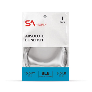 Scientific Angerls Absolute Bonefish Leader 10' - 1 Pack - Clear - 8lb