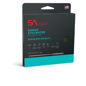 Scientific Anglers Sonar Stillwater Parobolic Sinking Line - S3/S5/S3 - Green and Charcoal and Geen - WF6S