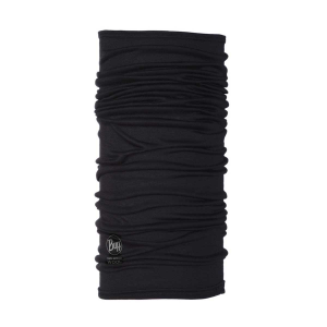 Buff Merino Wool Neck Gaiter - Black - One Size