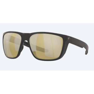 Costa Ferg Sunglasses - Polarized - Matte Black with Sunrise Silver Mirror 580G