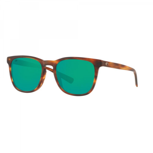 Costa Sullivan Polarized Sunglasses - Matte Tortoise with Green Mirror 580G