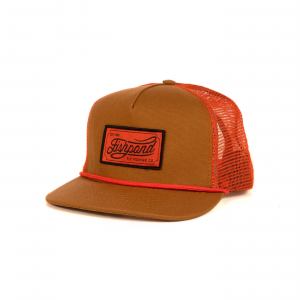Fishpond Heritage Trucker Hat - Sandbar and Orange - One Size