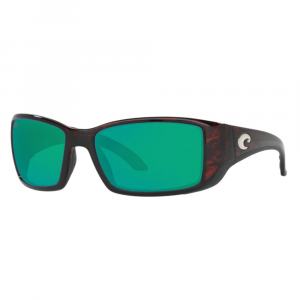 Costa Blackfin Sunglasses - Polarized - Tortoise with Green Mirror 580G