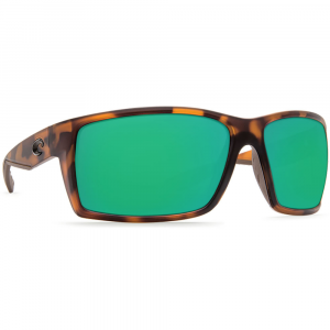 Costa Reefton Sunglasses - Polarized - Matte Retro Tortoise with Green Mirror 580P