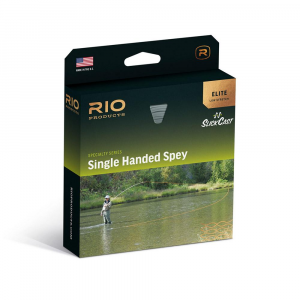 Rio Elite Single-Handed Spey Fly Line - Grey Glacial Peach Camo - WF3F/H/I