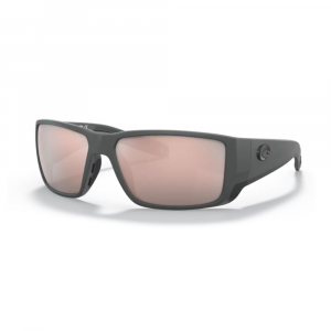 Costa Blackfin PRO Sunglasses - Polarized - Matte Grey with Copper Silver Mirror 580G