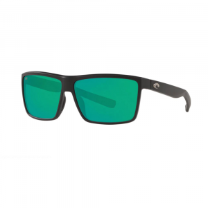 Costa Rinconcito Polarized Sunglasses - Matte Black with Green Mirror 580G