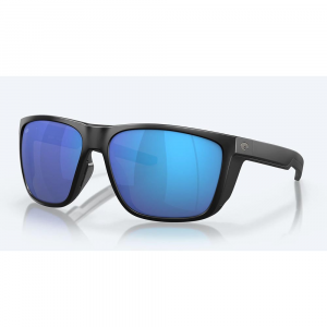 Costa Ferg XL Sunglasses - Polarized - Matte Black with Blue Mirror 580G