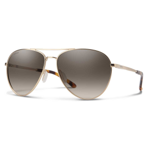 Smith Layback Sunglasses - Polarized - Matte Gold with Brown Gradient