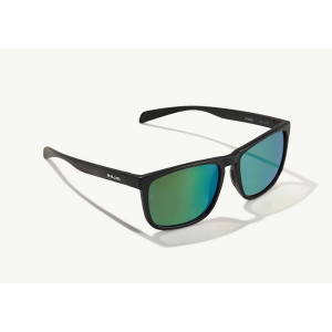 Bajio Calda Sunglasses - Polarized - Black Matte with Green Plastic