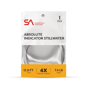 Scientific Anglers Absolute Indicator/Stillwater 12' - 1 Pack - Clear and Orange - 2X