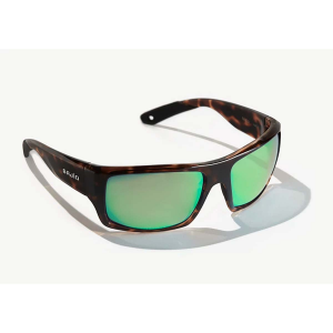 Bajio Nato Sunglasses - Polarized - Dark Tortoise Gloss with Green Plastic