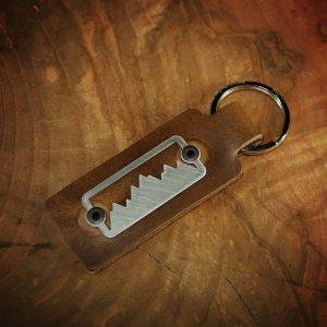 Sight Line Provisions Key and Gear Fob - Tectonic Rush - Horween Brown