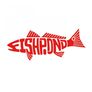 Fishpond Thermal Die Cut Sticker - Headwaters Orange - 8.5in