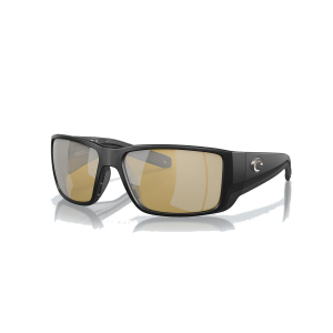 Costa Blackfin PRO Sunglasses - Polarized - Matte Black with Sunrise Silver Mirror 580G