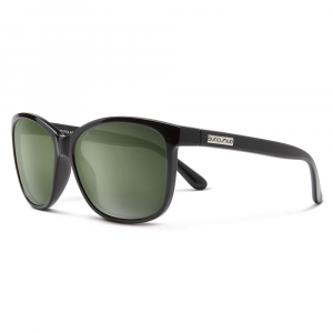 Suncloud Sashay Sunglasses - Polarized - Black with Grey Green