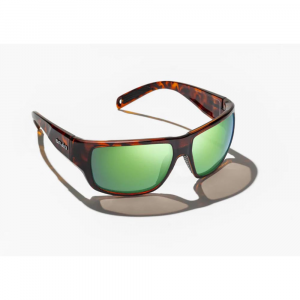 Bajio Piedra Sunglasses - Polarized - Dark Tort Matte with Green Plastic