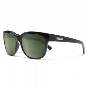 Suncloud Affect Sunglasses - Polarized - Black with Grey Green