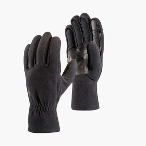 Black Diamond MidWeight Windbloc Fleece Gloves - Black - XL