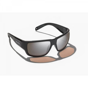 Bajio Piedra Sunglasses - Polarized - Black Matte with Silver Glass