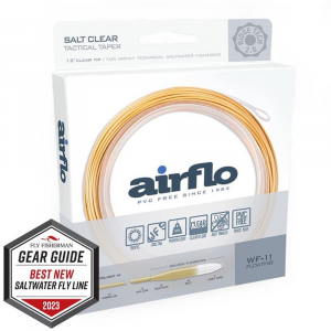 Airflo Ridge 2.0 Flats Tactical - 12' Clear Tip Fly Line - Clear and Tan - WF11F