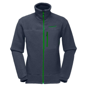 Norrona Trollveggen Thermal Pro Jacket - Men's - Cool Black and Classic Green - L