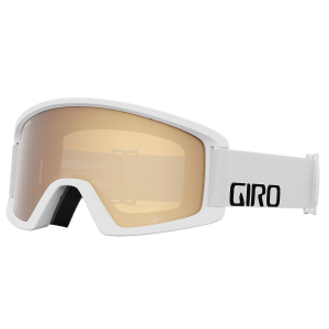 Giro Semi Goggle with Bonus Lens - White Wordmark with Amber Gold