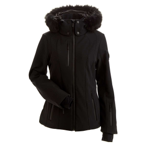 NILS Davos Jacket with Faux Fur - Women's - Black and Black - 10