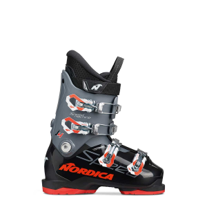 Nordica SpeedMachine Jr 4 Boot - Kids' - Black and Anthracite and Red - 26.5