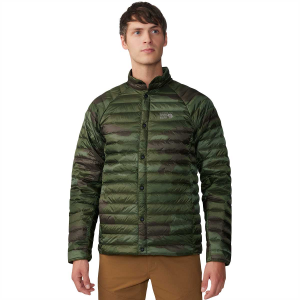 Mountain Hardwear Ghost Whisperer Snap Jacket - Men's - Combat Green Calaveras Camo Print - L
