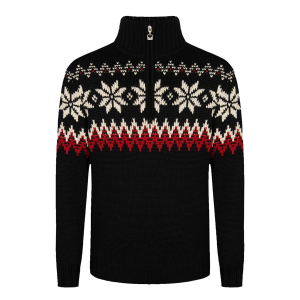 Dale Of Norway Myking Sweater - Men's - Black Raspberry Off White - L